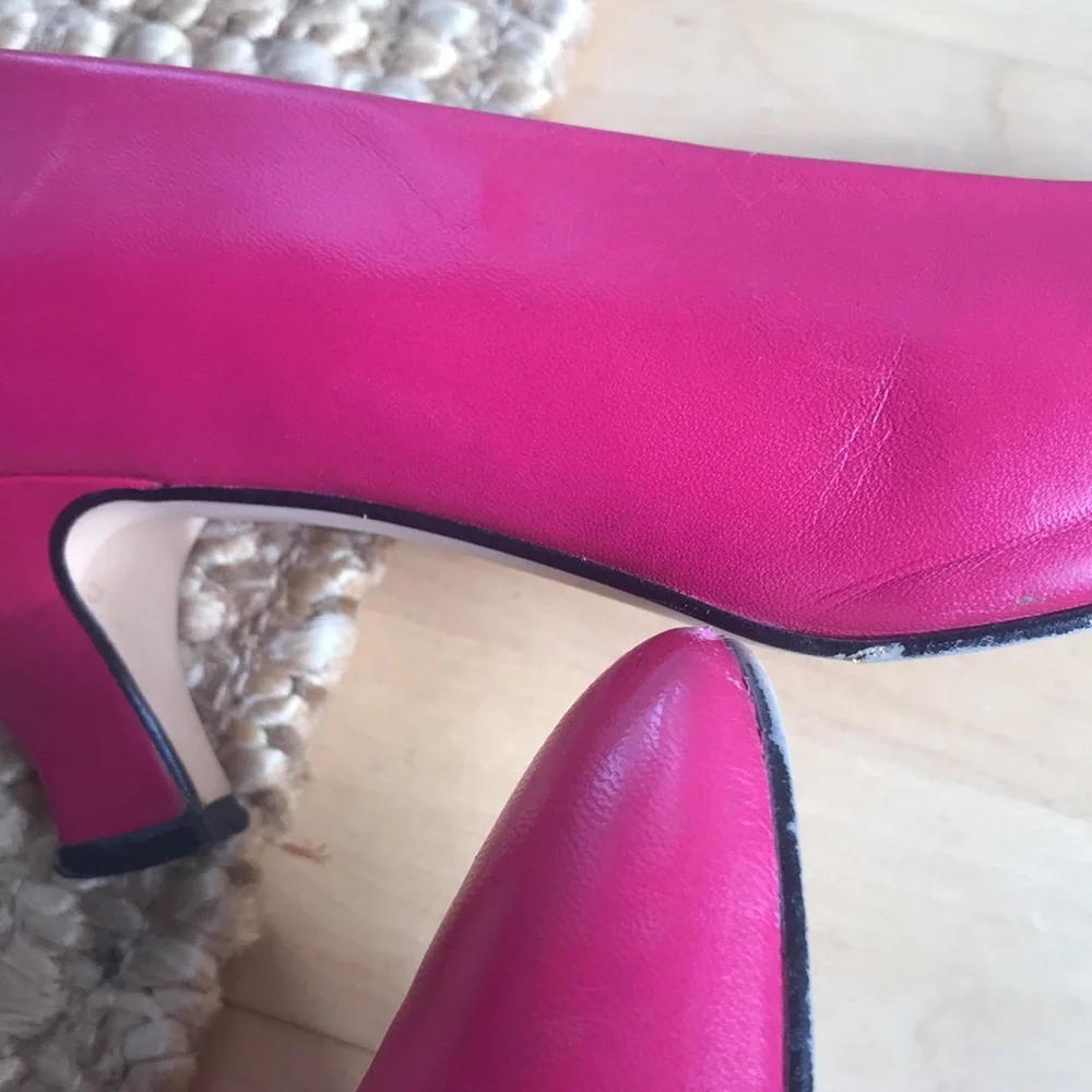 Vintage Kitten Heels Hot Pink 1980s Liz Claiborne 2", size 8 - Picture 8 of 11